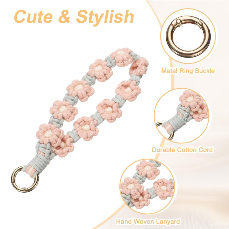 sourcing map 2 Pcs Phone Wrist Strap, Cell Phone Lanyard