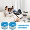 ECOMAID A32F02 HEPA Filters Replacement Compatible with Ryobi 18V ONE+