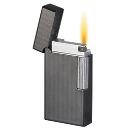 Visol Zebra Flint Lighter Traditional Flame Refillable Gas Butane and Windproof Adjustable Soft Flame Lighter (Shipped Without Butane)