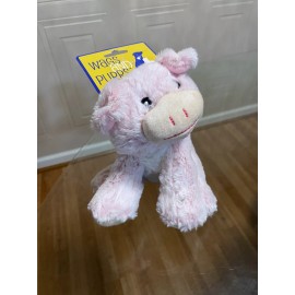Wags and Purrs 9” Pig Two-tone Dog Toy w/Squeaker Pink Kellytoy PT900Pig New