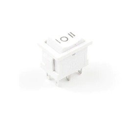 Unbranded/Generic 2x White ON/OFF/ON 6-Pin DPDT Rocker Switch Car/Truck DC 12V AC 125V/250V