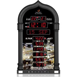 Qomkky Azan Clock, LED Muslim Prayer, Athan Wall, Reading Home/Office/Mosque Digital Azan Home Decor