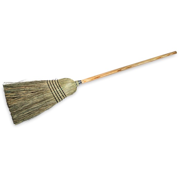 CFS 4135067 Commercial Corn Broom with Solid Wood Handle, 12" Wide (Case of 12)