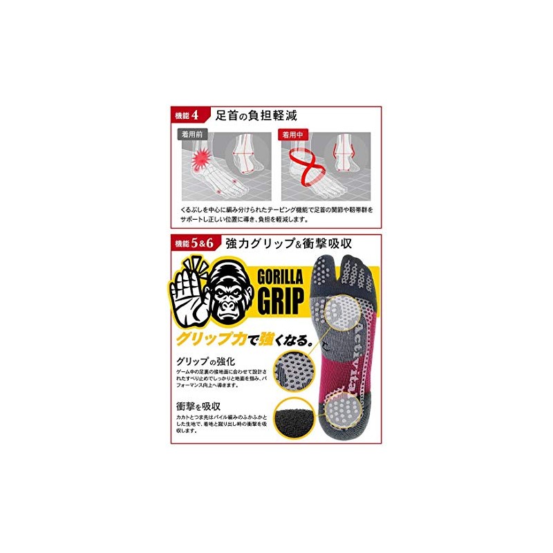 [Set of 3] Activital Foot Supporters, White, S-M, 8.9 -