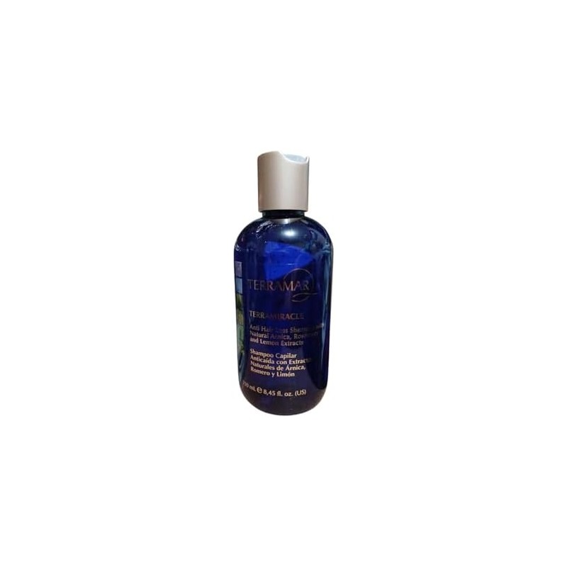 TERRAMAR Terramiracle Shampoo Anticaída Natural, Extractos de Árnica, Romero y