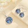 Tree Of Life Earrings for Women Aeonslove Sterling Silver Drop