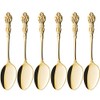 Takakuwa Metal 519408 Rune Gold Dessert Spoons, Set of 6