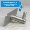 Stahlia Julia Coat Hook Rack Brushed Stainless Steel Coat Rack