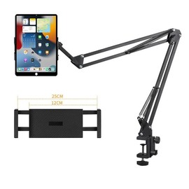 UGIFT Soporte de teléfono para escritorio, soporte de teléfono para cama con clip de abrazadera ajustable, soporte flexible para teléfono, soporte per