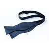 Men's Solid Blue Satin Cummerbund & Self Bowtie & Pocket