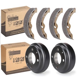 10L0L Golf Cart Brake Maintenance/Repair Kit,Yamaha Brake Drums & Brake Shoes kit for Yamaha G&E Carts G9 (1993-up), G14, G16, G19, G20, G21, G22 Models,OEM JU0-G6521-00-00, JN6-F5331-01-00