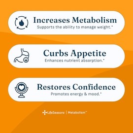 Metabolismo - Suplemento de apoyo para el control de peso y aumento de energía - Supresor natural del apetito - Controla los antojos - Té verde, grano