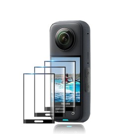 For Insta360 X5 Sports Camera Tempered Glass Screen Protectors - High Transparency, Bubble-Free, Anti-Scratch, Fingerprint Resistant (3 Pack)