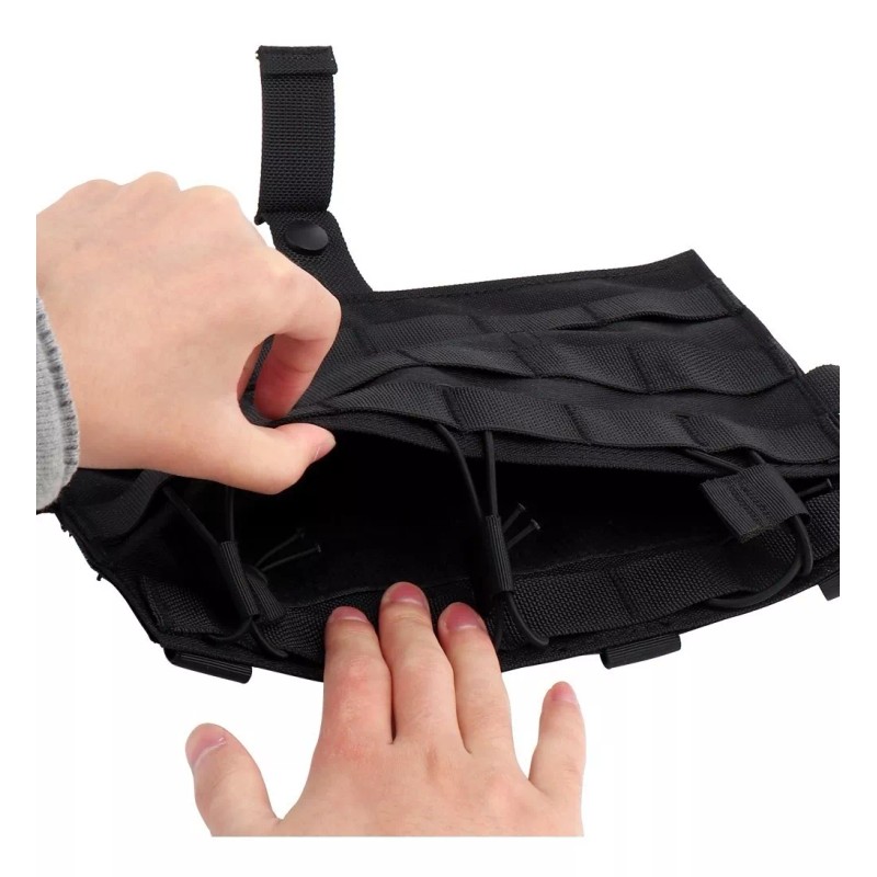 Tactico Panel Frontal Pouch Molle Tactico Chaleco Bag Airsoft Gotcha