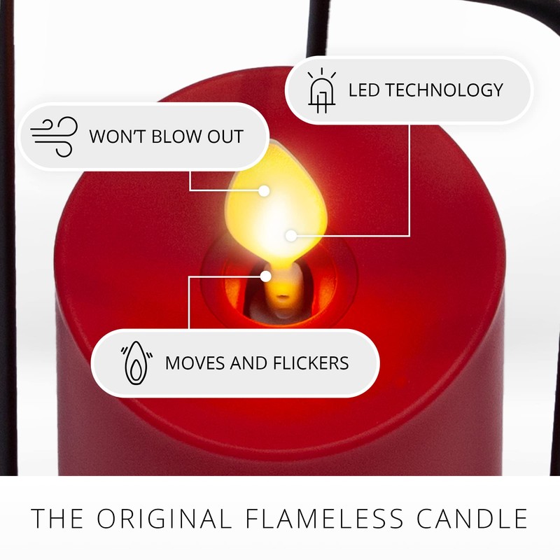 Luminara Heritage Lantern with Outdoor Flameless Candle and Remote (9.5-inch,