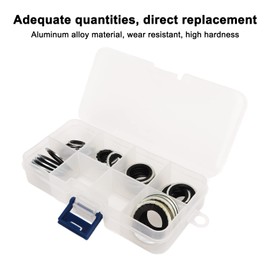 Air Conditioning Seal Kit, Complete Strong Sealing AC Compressor Seal Kit Universal with Transparent Storage Box for Compressor