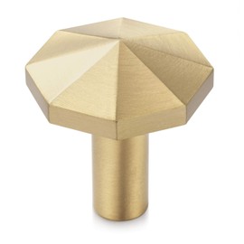 YANGQIHOME Pack of 4, Solid Brass Wall Hooks, Gold Decorative Towel Hooks, Coat Hooks, Hangers Wall Mounted (Octagon)