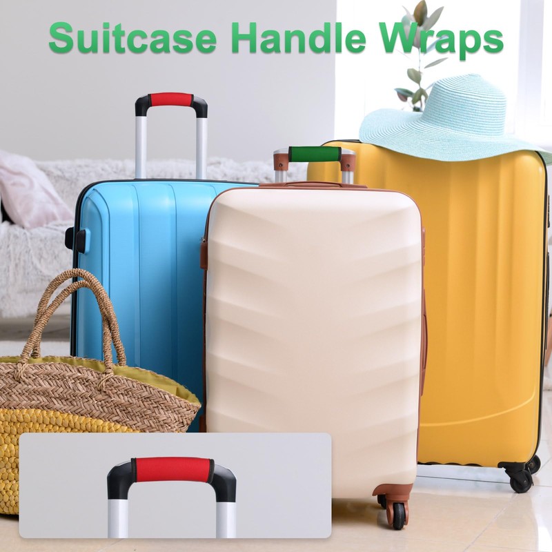 QUARKZMAN 3 Pieces Suitcase Handle Wrap, Neoprene Handbag Handle Cover