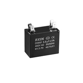 uxcell Ceiling Fan Capacitor CBB61 3.5uF 450V AC Double Insert Metalized Polypropylene Film Capacitors 38x20x30mm for Water Pump Motor Generator