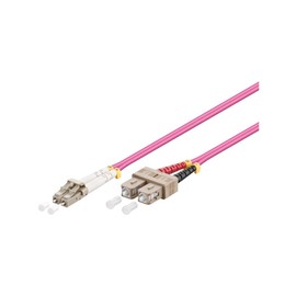 Goobay 95944 Optical Fibre Cable, Multimode (OM4), Violett, 2 m Length