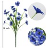 15 Bundles Artificial Flowers UV Resistant Outdoor Plants No Fade