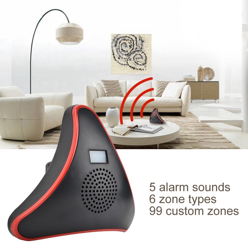 433MHz Solar Wireless Door Magnet Alarm Infrared Audible Detector