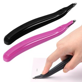 LQI 2 Pack Magnetic Staple Remover, Stainless Steel Tip, Staple Remover Set, Ergonomic Handle, Built-in Magnet