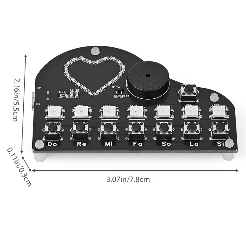 QEBIDUM DIY Piano Soldering Project Kit Electronics Learn to Solder