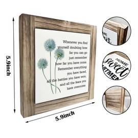 Inspirational Quote Wood Plaque Sign, Be Brave Sign, Whenever You Find Yourself... Box Wood Plaques Desk Décor, Motivational Box Wood Sign, Graduation Decor Gift, Inspirational Quotes Gift