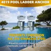 Upgraded 316 Stainless Steel Pool Anchoring Kit—Corrosion-Resistant, 4'' Designed for