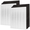 Lhari 2-Pack D480 True HEPA Replacement Filter, Compatible with Winix