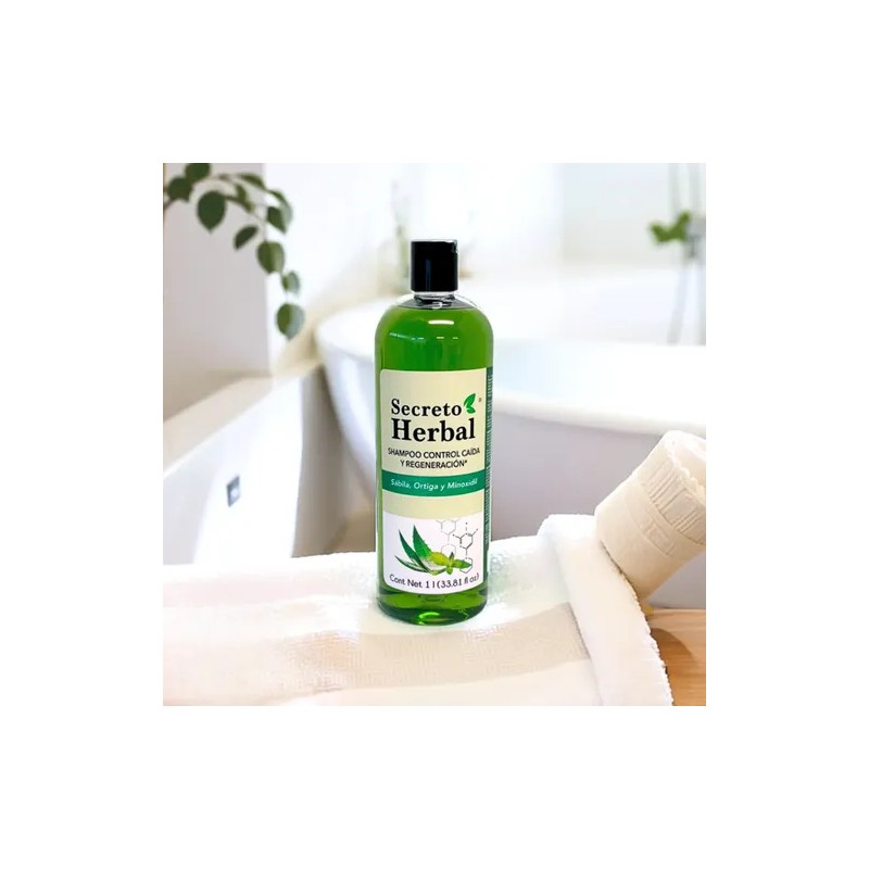 Shampoo Secreto Herbal Sábila Orgánica Crecimiento 1l