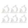 100Pcs Cable Management Clip Adjustable Adhesive PA66 Nylon Cord Organizer