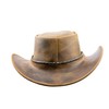 Black Jungle Kimbolton Leather Western Hat Australia Cowboy Hat, tan