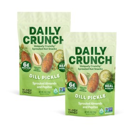 Daily Crunch, Zero Seed Oils, Gluten Free, 4oz (2 Pack, Dill Pickle)
