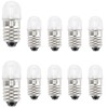 GutReise DC E10 LED Bulbs, 10pcs E10 Replacement Light Bulbs