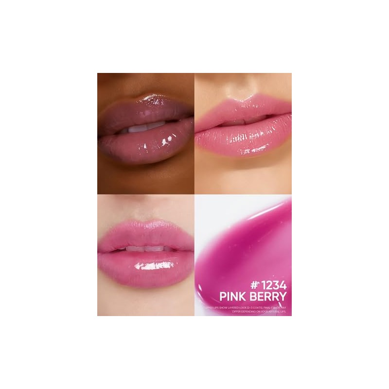 SKINTIFIC Serum Labial Hidratante (04 Rosa baya) - Con péptidos,