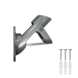 MTB Garden Aluminum Wall Mount Flag Pole Bracket House Flag Pole Holder,2 Position 1 inch,Heavy Duty Metal Flagpole Mounting Bracket,Flag Bracket (Pack of 1,Silver)