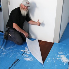 Albert Floorotex Blue All Purpose Temporary Floor Protection - 280 sqft (40" x 84') Roll