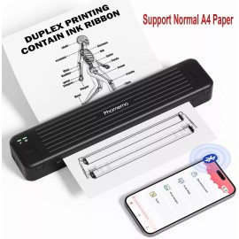 Phomemo P831 Portable Thermal Printer Bluetooth Support Normal A4 Paper NEW lot - Only 200 Sheets Normal A4 Paper