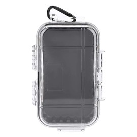 VGEBY Waterproof Storage Case, Lightweight Waterproof Hard Case Shockproof Wear Resistant Waterproof Sealed Box Airtight Carry Box Container (Transparent)