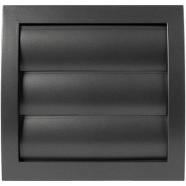 Vent Systems Ø100 mm / 4" Inch - Anthracite Air Vent Plastic Cover - Louvered Outdoor Opening Flap Vent Built - in Pest Guard Screen HVAC for Home Improvement