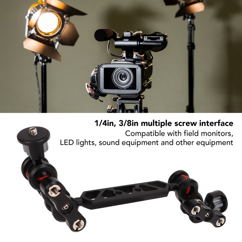 Articulating Arm Aluminum Alloy 11in Lengthened Adjustable Articulating Ballhead Extension