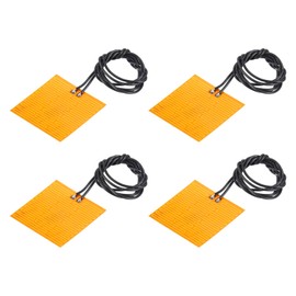 QUARKZMAN Heating Foil Heating Plate 3.9 W 3.7 V Polyimide Heat Pad Glue PI Heating Elements Film 36 mm x 24 mm Heating Strips for Constant Temperature Pack of 4