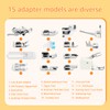 15Pcs Sewing Machine Presser Feet Set Multifunctional Spare Parts Accessories