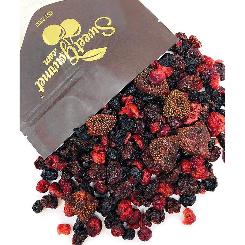 SweetGourmet Premium Dried Mixed Berries | Cherries, Cranberries, Blueberries, Strawberries