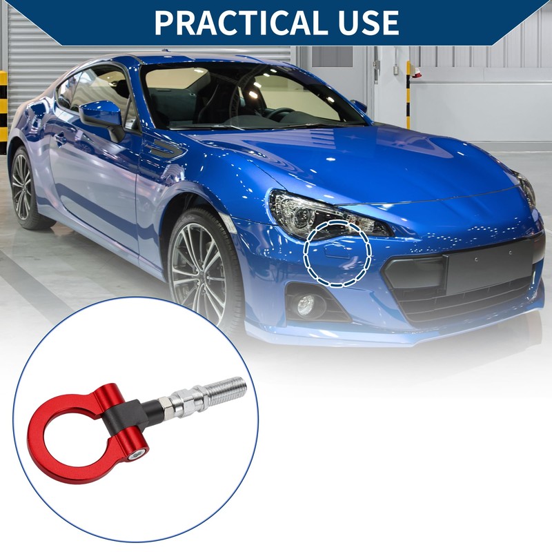 Hihaha Tow Hook/Universal Car Front Bumper Towing Hook/Durable Metal Rotary