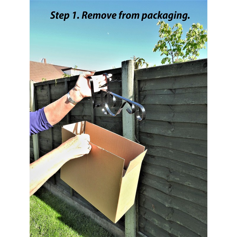 Slimline Concrete Fence Post Bracket - Fits 3.5" Wide Post.