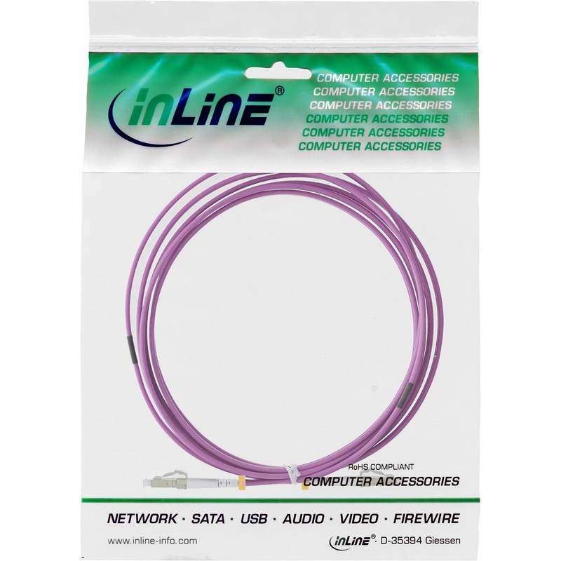 InLine® 88541P Fibre Optic Duplex Cable LC to LC /