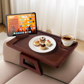 Couch Trays & Sofa Armrest Table - Multi-Functional Arm Trayes for Couch, Perfect Sofa Arm Tray Table for Snacks & Drinks